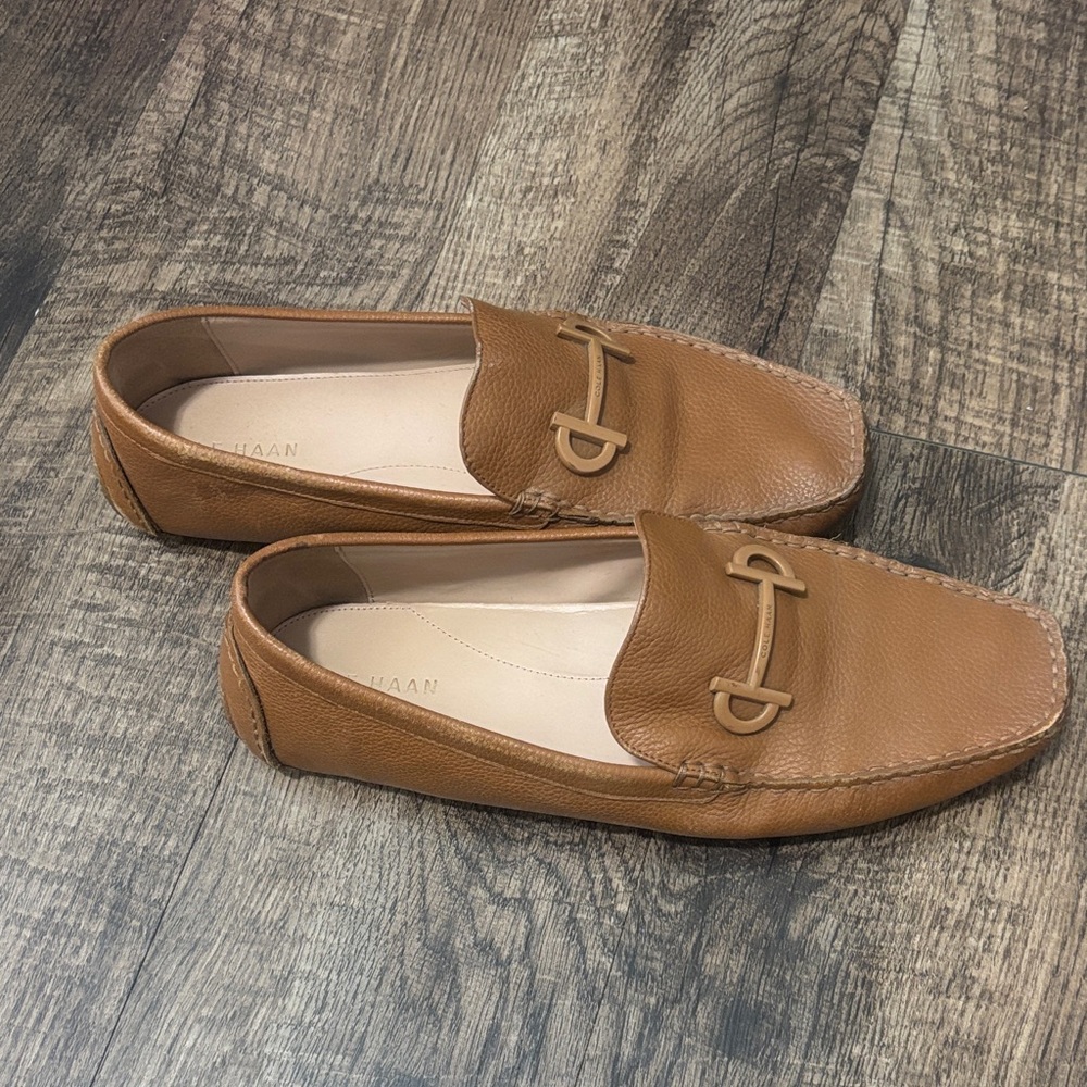 Cole Haan Tan Leather Loafers